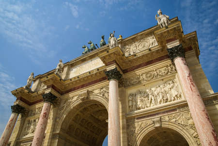 Scenic image of the city with details, Paris, Franceの写真素材