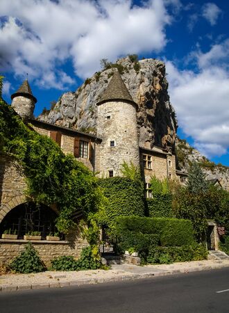 Image of Saint Chely du Tarn, Tarn Gorges, Franceの写真素材