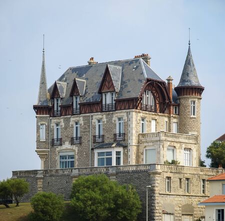 Image of a scenic cityscape at Biarritz, Franceのeditorial素材