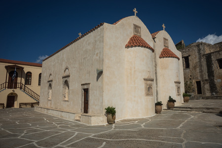 Scenic image of Preveli monastery, Crete, Greeceの写真素材