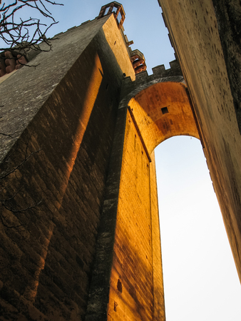 Image of medieval castle at Almodovar del Rio, Cordoba, Andalusia, Spainのeditorial素材