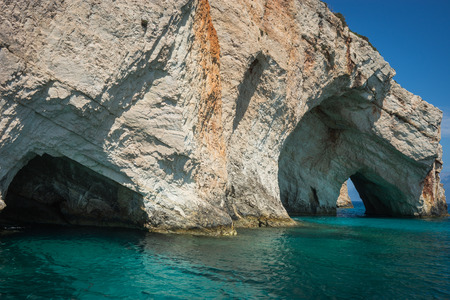 Scenic image of Blue caves, Zakinthos, Greeceの写真素材