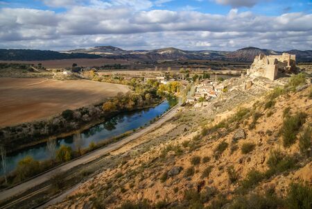 Ruins of Zorita castle, Castilla la Mancha, Spainの写真素材