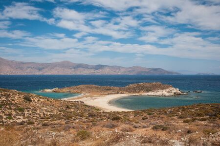 Seascape near Karistos at  Evbia island, Greeceの写真素材