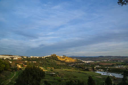 Cityscape at Arcos de la Frontera, Andalucia, Spainの写真素材