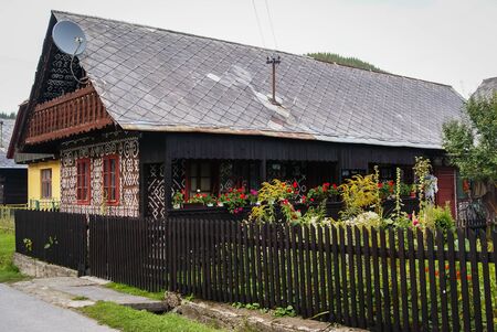 Image of small traditional village in Slovakiaの写真素材