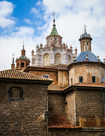 Details of cityscape at Teruel, Aragon, Spainの写真素材