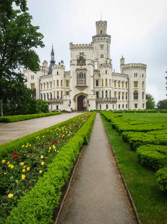 Image of a castle at Gluboka nad Vitavouのeditorial素材