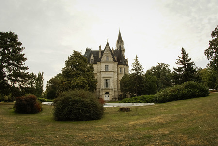Image of a beautiful castle in a park,  Slovakiaのeditorial素材