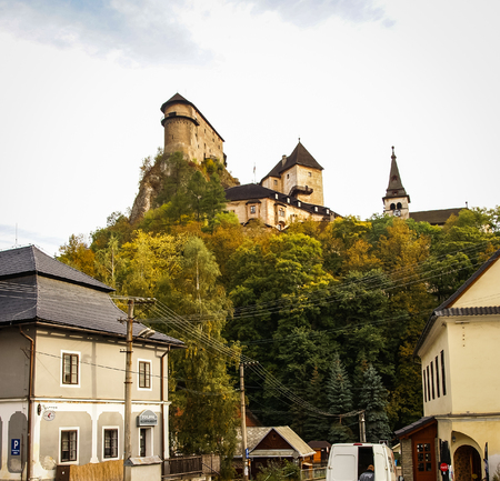 Image of a Castle in Orava, Slovakiaのeditorial素材