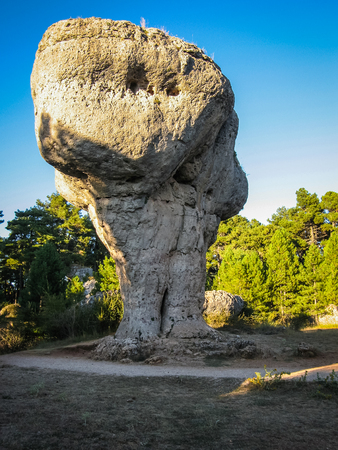 Image of Unique rock formations in enchanted city of Cuenca, Castilla la Mancha, Spainの写真素材
