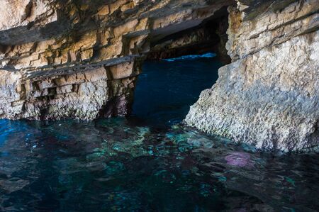 Scenic image of Blue caves, Zakinthos, Greeceの写真素材