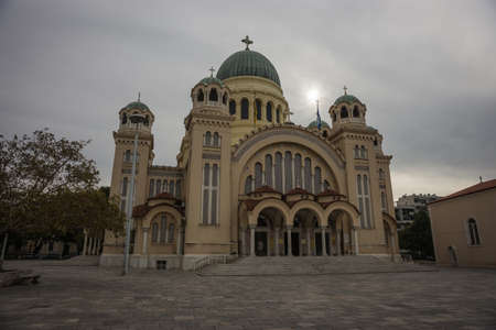 Scenic image of Cathedral, Patras, Peloponnese, Greeceの写真素材