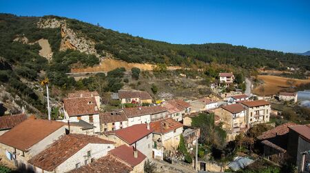 Cityscape at  in Tobera, Burgos, Castilla y Leon, Spainの写真素材