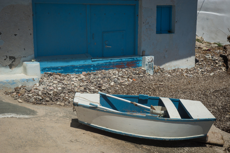 Picturesque fishing village of Klima on the island of Milos, Greeceの写真素材