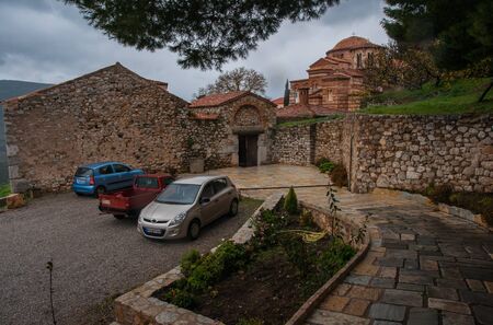 Image of  monastery of St. Luke near Delphi in central Greece