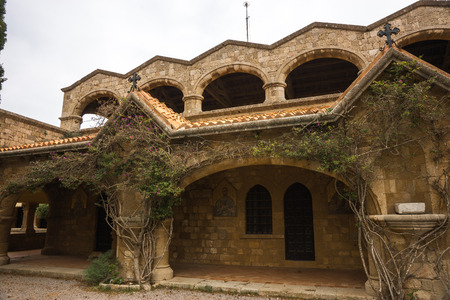 Monastery on Mount Filerimos on Rhodes in Greece