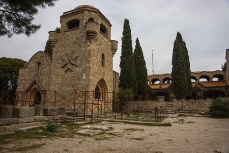 Monastery on Mount Filerimos on Rhodes in Greece