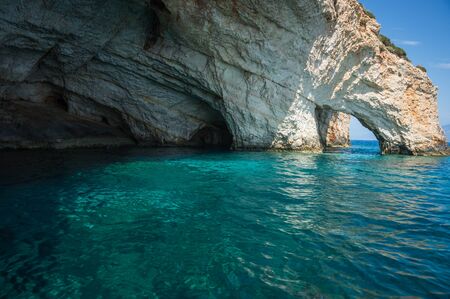 Scenic image of Blue caves, Zakinthos, Greeceの写真素材