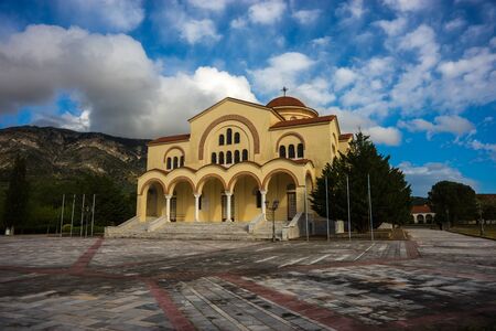 Image of Agios Gerasimos monastery at Kefalonia island in  Greeceの写真素材