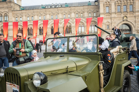 MOSCOW - NOVEMBER 07,2018:  Military parade dedicated to the hisorical parade held in 1941 on the Red Square.  Public event.のeditorial素材