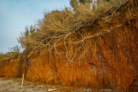 Deserted beach near Torre Guacheto in Puglia in Italy