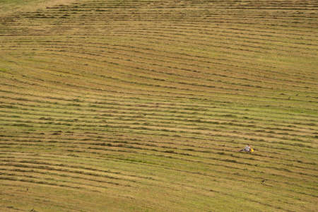 Rome, Italy - May 05, 2020, People at  picnic on a freshly plowed field in Italyのeditorial素材