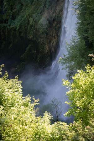 Image of Marble waterfall near Terni in Umbria in Italy during the high water