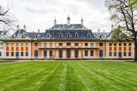 Palace Pillnitz Back of the Main Buildingのeditorial素材