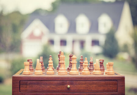 Real estate sale, home savings, loans market concept. Housing industry mortgage plan and residential...