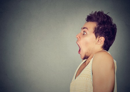 Shocked manの写真素材