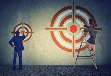 Hitting different business target or goalの写真素材