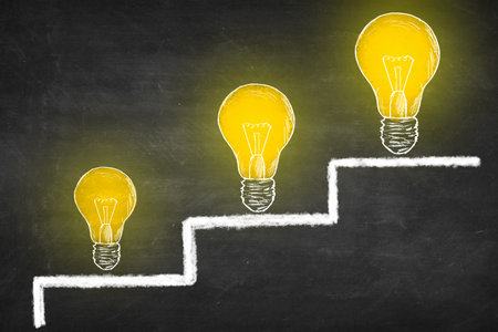 knowledge and innovation progress conceptの写真素材