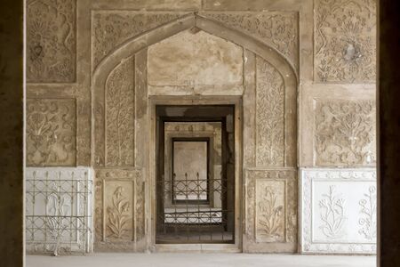 Doorways of sleeping chambers, the Lahore Fort, Lahoreのeditorial素材