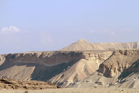 desert and blue skyの写真素材