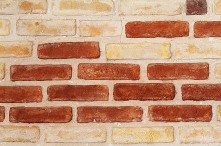 interior white and red brick wallの写真素材