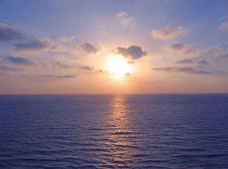 sea sunset の写真素材