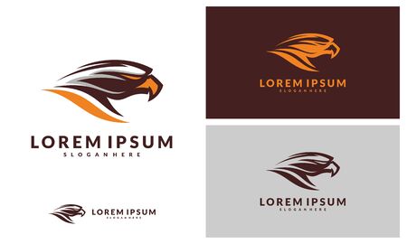 Eagle logo vector template, Illustrationのイラスト素材