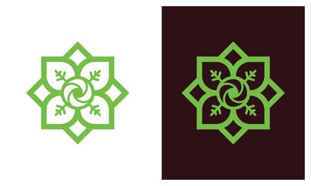 Nature leaf logo, environment logo , ecology logo template designs, Lotus Wellness Logo Design Template Elementのイラスト素材