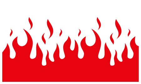 Fire flame background. fire banner. Vector illustration.のイラスト素材