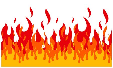 Fire flame background. fire banner. Vector illustration.のイラスト素材