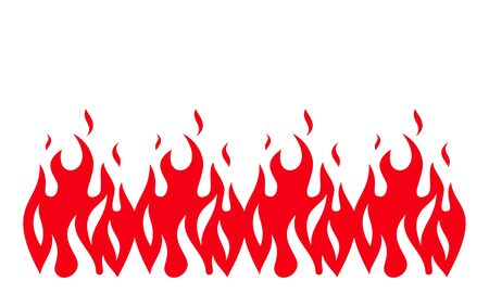 Fire flame background. fire banner. Vector illustration.のイラスト素材