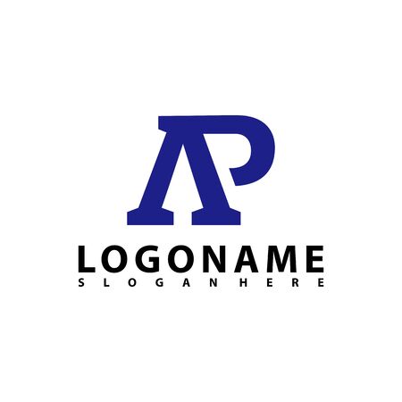 AP Letter Logo Design with Creative Modern Trendy Typography, AR Letter Logo vector.のイラスト素材