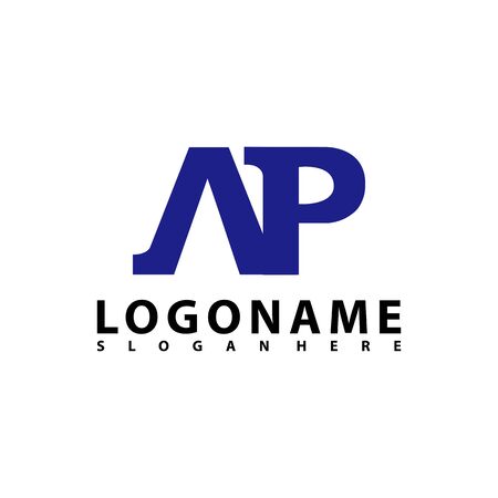AP Letter Logo Design with Creative Modern Trendy Typography, AR Letter Logo vector.のイラスト素材