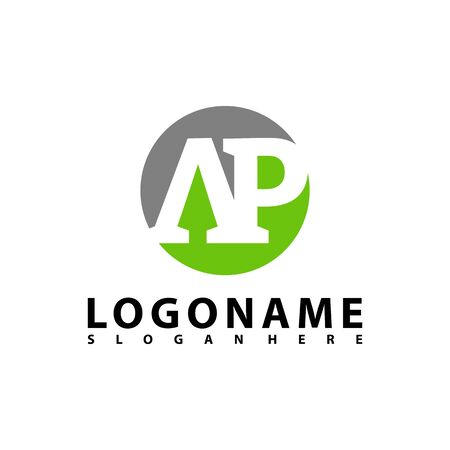 AP Letter Logo Design with Creative Modern Trendy Typography, AR Letter Logo vector.のイラスト素材
