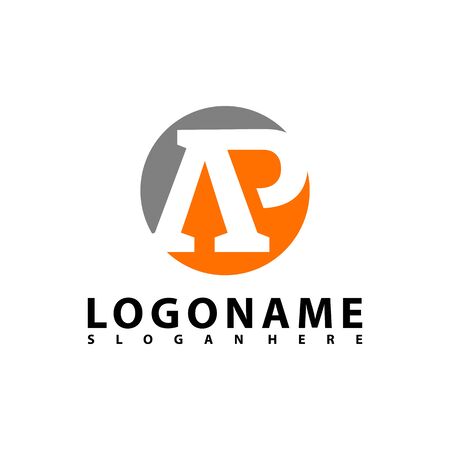 AP Letter Logo Design with Creative Modern Trendy Typography, AR Letter Logo vector.のイラスト素材