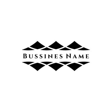 Elegant retro flourish decor. Retro Vintage Insignias or Logotypes. Vector design elements, business signs, logos, identity, labels, badges and objects.のイラスト素材