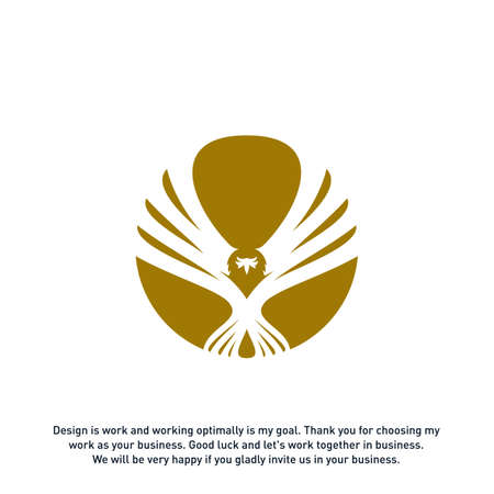 Eagle Logo Vector, Design Logo Template. Eagle logo Conceptsのイラスト素材