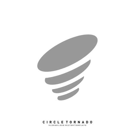 Tornado Logo Design Concept Vector Template. Hurricane Logo Vector Iconのイラスト素材