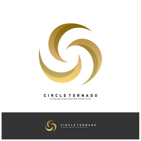 Vortex Logo Design Concept Vector. Hurricane Icon. Tornado Logo Symbolのイラスト素材